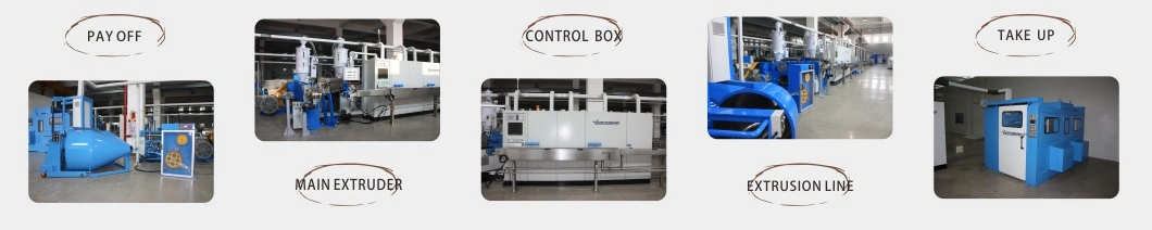 50 Core Wire Insulation Extrusion Line Machine Cabling Extruder