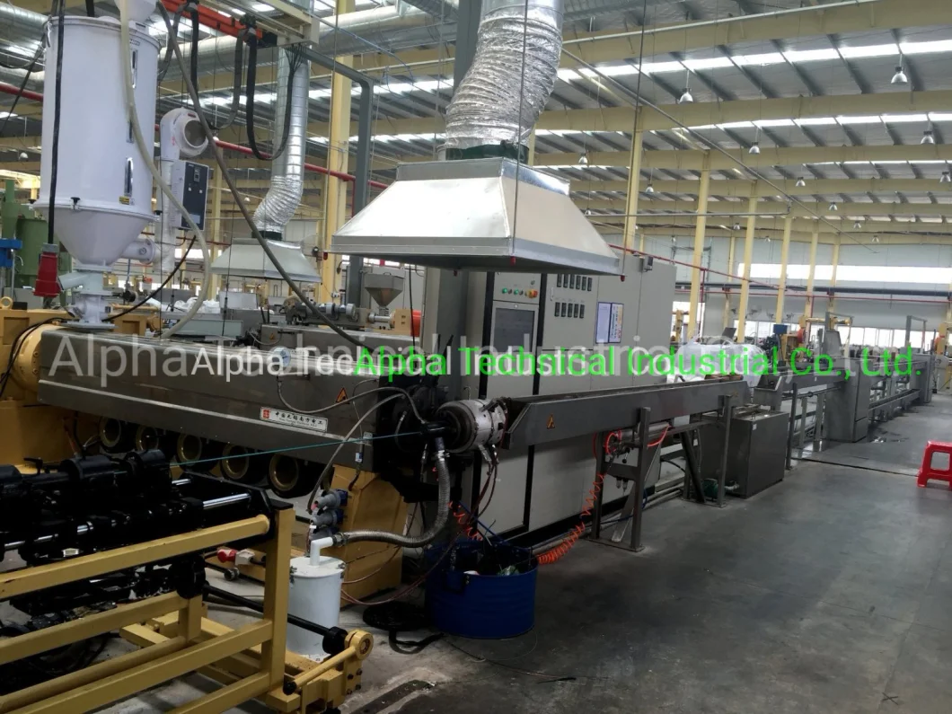 Automatic PP/PE/PVC/HDPE Insulating Sheath Cable Extruder Extrusion Machine Line for Wire Power Cable Umbilical