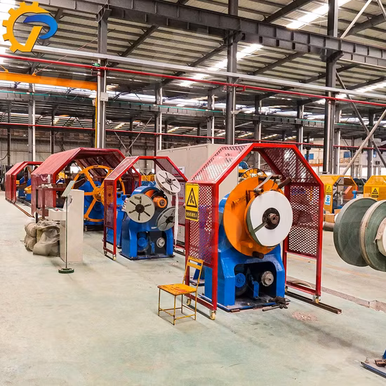 Machine de pose de câbles avec blindage en fil d'acier